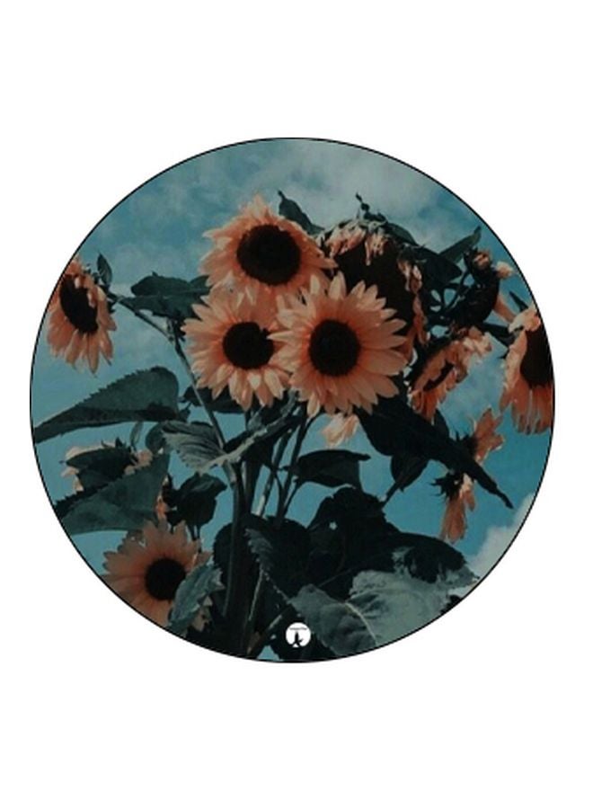 BP Flowers Printed Pop Socket Phone Holder Blue/Orange/Black - Image 2