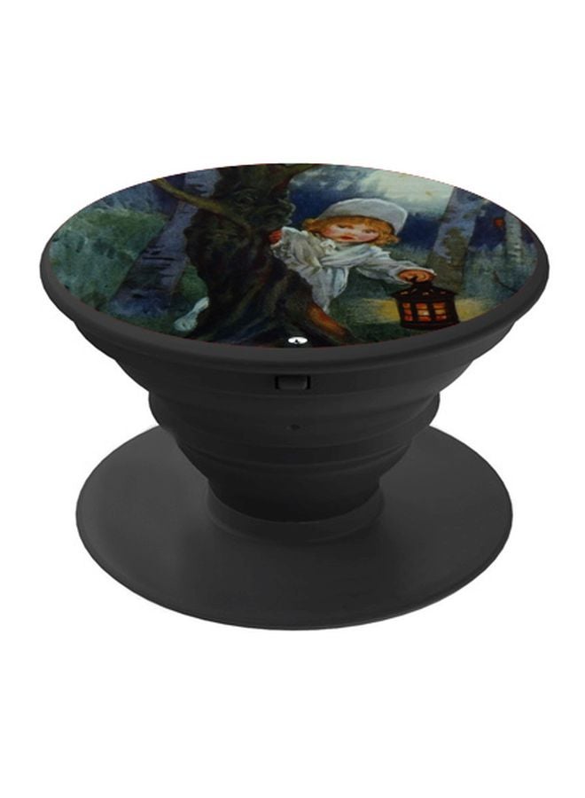 BP Girl Printed Pop Socket Phone Holder Blue/Green/Black - Image 1