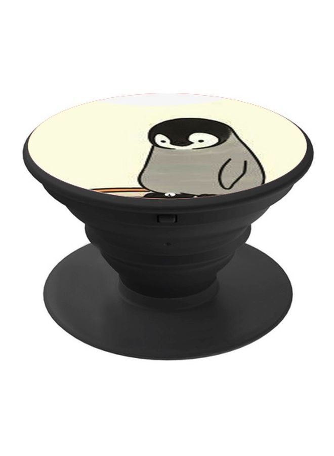 BP Penguin Printed Pop Socket Phone Holder Beige/Grey/Black - Image 1