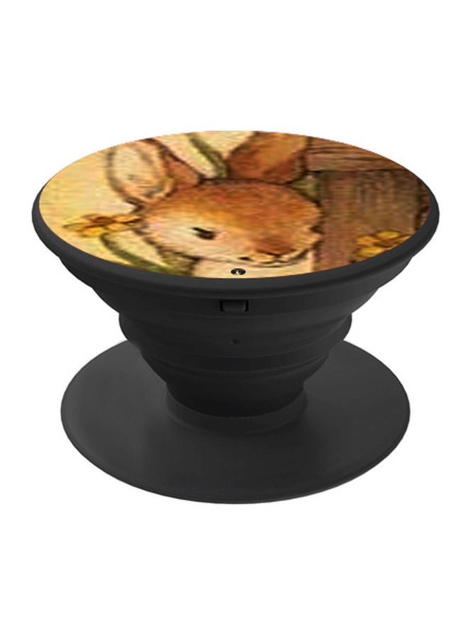BP Rabbit Printed Pop Socket Phone Holder Beige/Brown/Black - Image 1