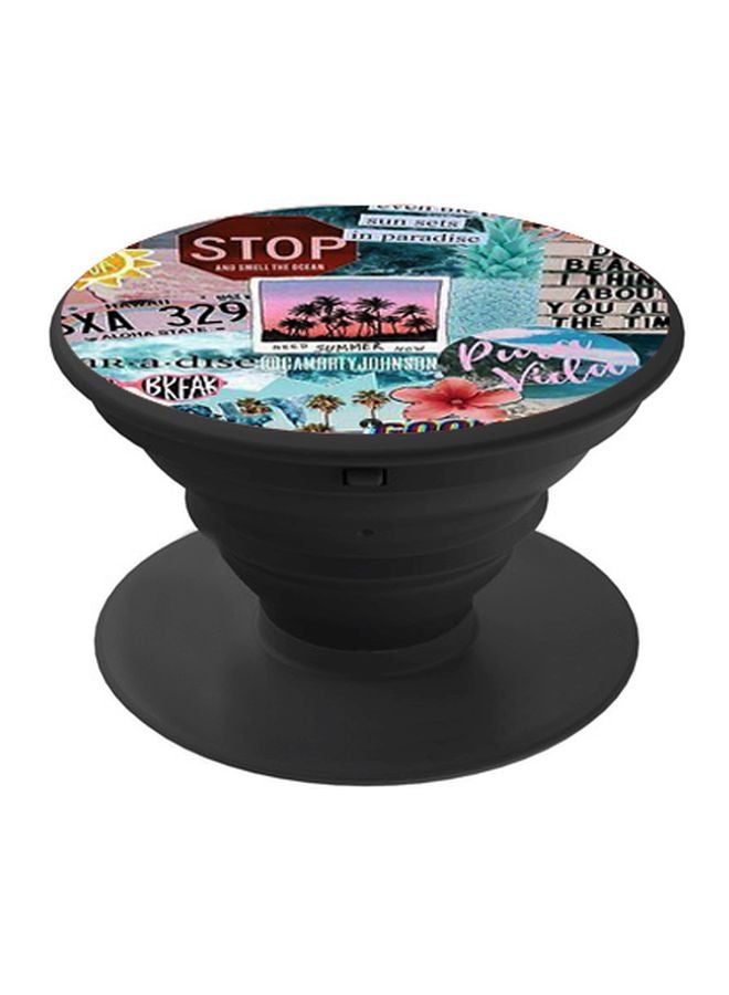 بي بي حامل هاتف بوب سوكيت بطبعة إشارات أزرق/أحمر/أسود - Image 1