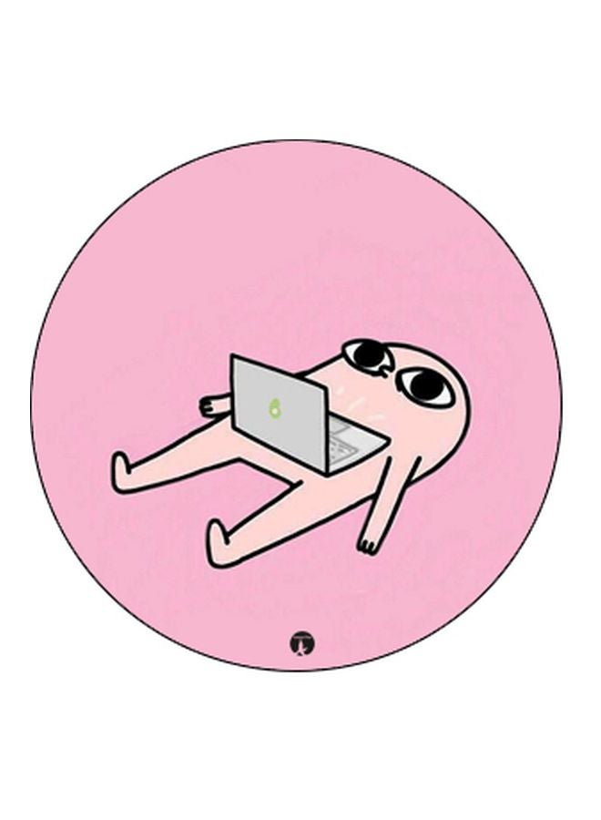 BP Cartoon Printed Pop Socket Phone Holder Pink/Grey/Black - Image 2