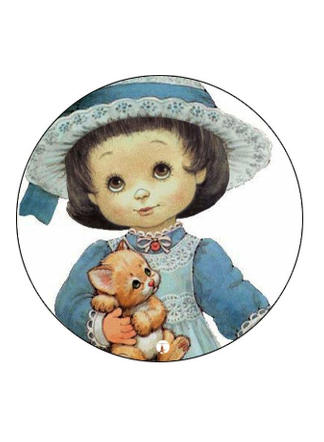 BP Girl Printed Pop Socket Phone Holder Blue/Brown/Black - Image 2