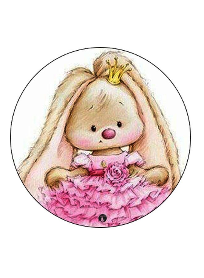 بي بي حامل هاتف على شكل مقبض أصابع منبثق بطبعة رسومات كرتونية بيج/وردي/أسود - Image 2