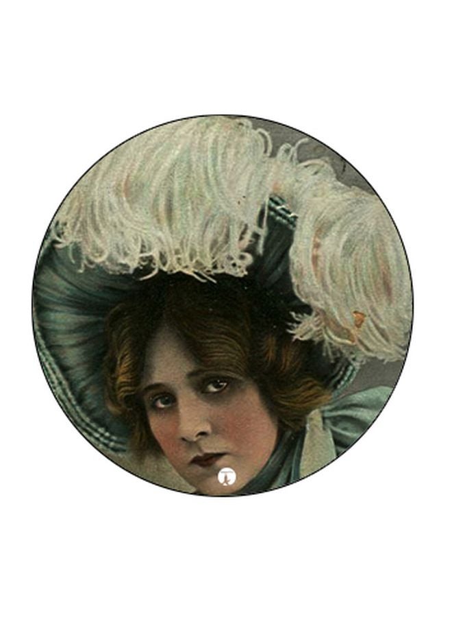 BP Girl Printed Pop Socket Phone Holder White/Beige/Black - Image 2