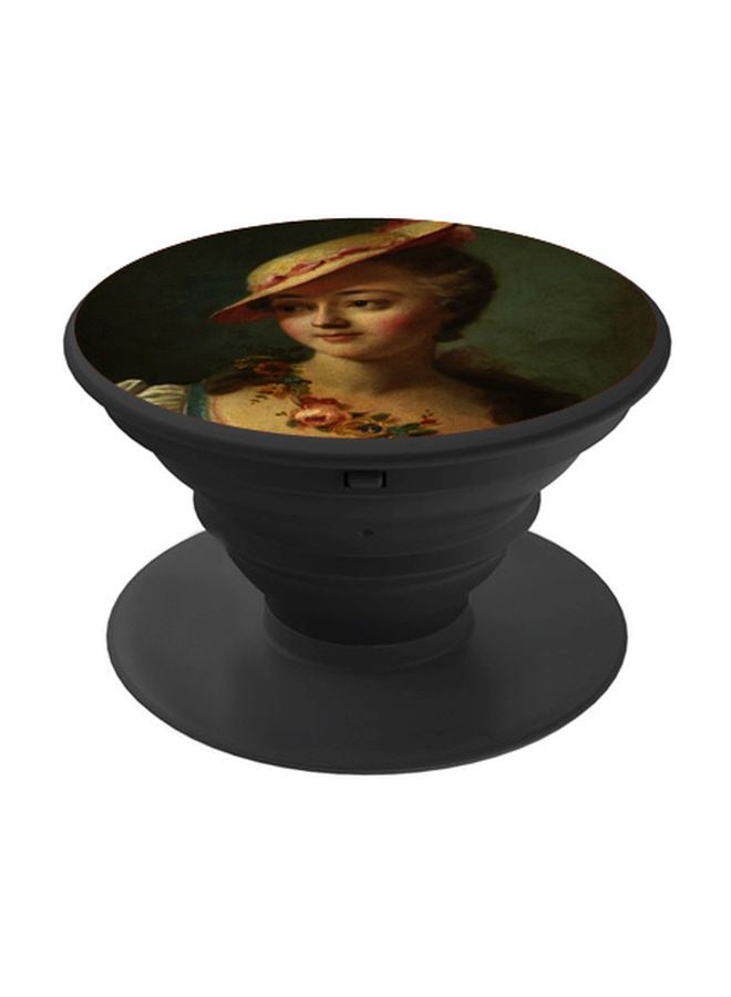 BP Girl Printed Pop Socket Phone Holder Beige/Green/Black - Image 1