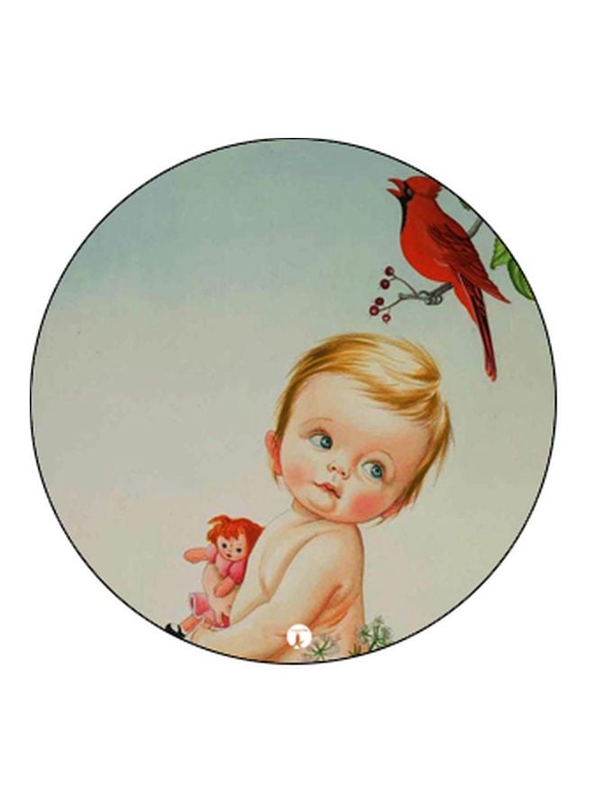 BP Baby And Bird Printed Pop Socket Phone Holder Blue/Red/Beige - Image 2