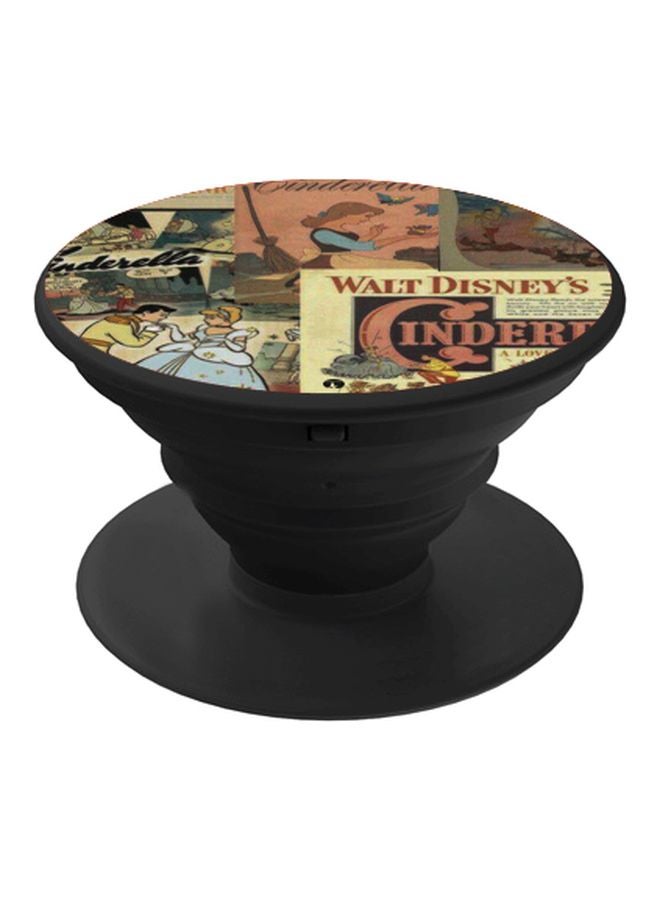 بي بي حامل هاتف بوب سوكيت بطبعة لشخصية ساندريلا رمادي/أصفر/أسود - Image 1