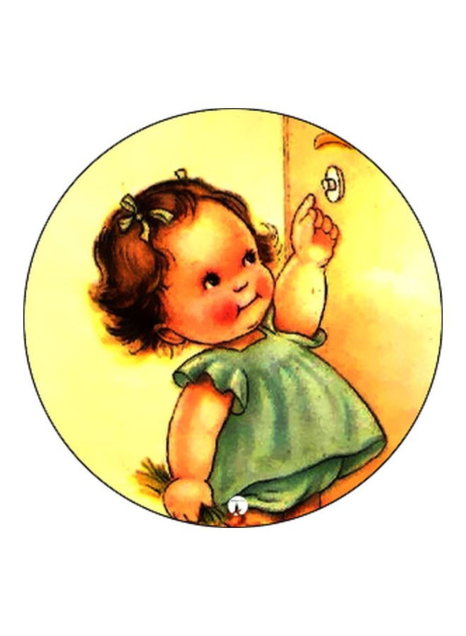 BP Baby Girl Printed Pop Socket Phone Holder Yellow/Green/Black - Image 2