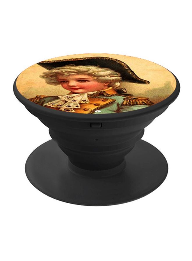 بي بي حامل هاتف بوب سوكيت مطبوع بتصميم شخصية كرتونية بيج/أزرق/أسود - Image 1