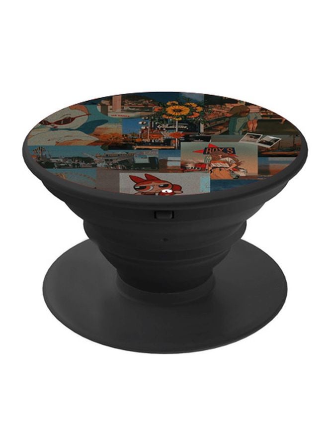 بي بي حامل هاتف على شكل مقبض أصابع منبثق بطبعة رسومات كرتونية أزرق/أحمر/أسود - Image 1