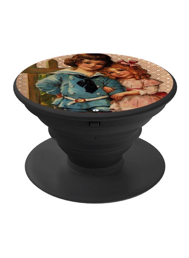 بي بي حامل هاتف بوب سوكيت بنقش كرتوني يعبر عن الأصدقاء أزرق\بيج\أسود - Image 1