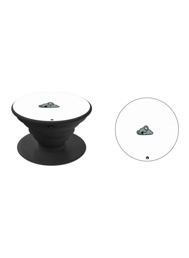 BP Cartoon Character Printed Pop Socket Phone Holder White/Grey/Black - Image 2