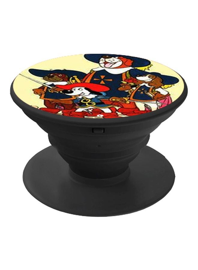 BP Cartoon Dogtanian And The Three Muskehounds Printed Pop Socket Phone Holder Multicolour - Image 1