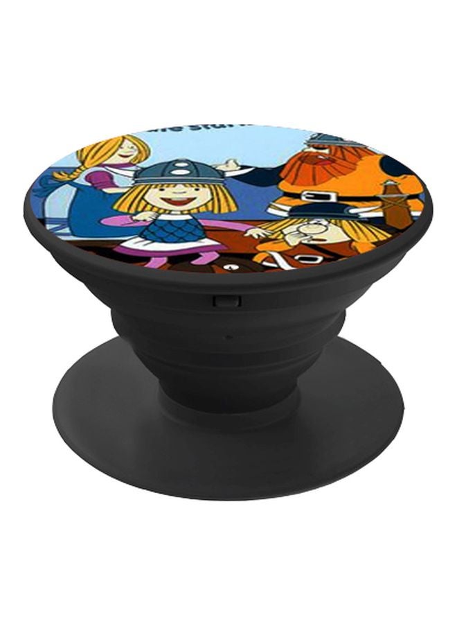 BP Family Printed Pop Socket Phone Holder Purple/Blue - Image 1
