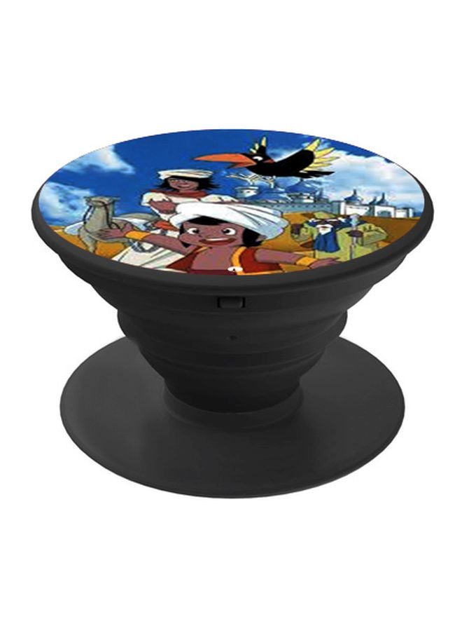 BP Arabian Cartoon Printed Pop Socket Phone Holder Blue/White - Image 1