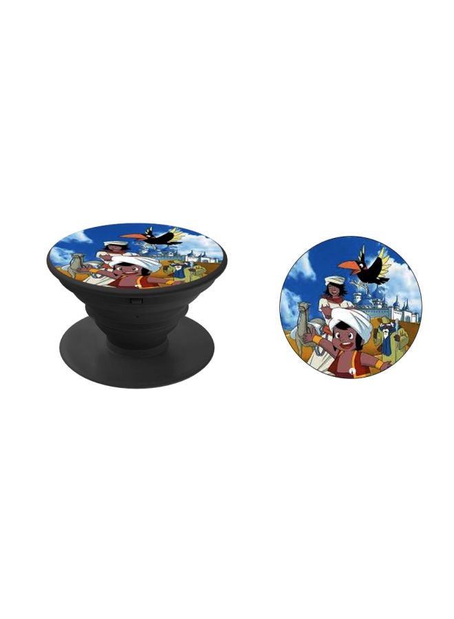 BP Arabian Cartoon Printed Pop Socket Phone Holder Blue/White - Image 2