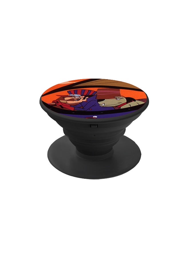 BP Cartoon Printed Pop Socket Phone Holder Orange/Blue/Black - Image 1