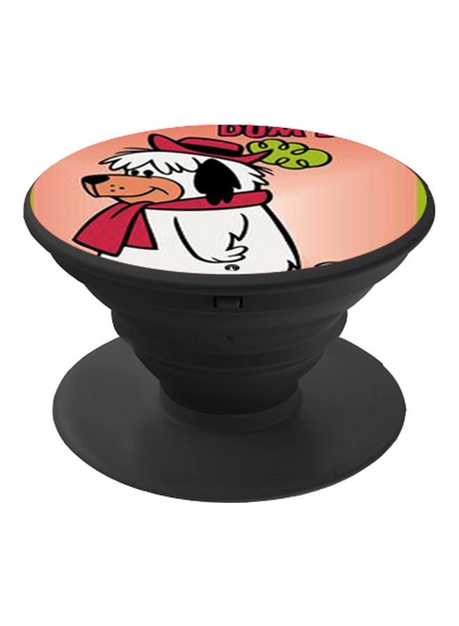 BP Cartoon Printed Pop Socket Phone Holder White/Pink/Black - Image 1