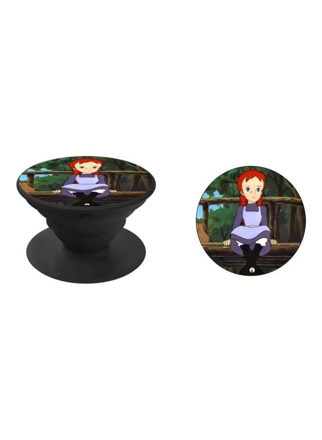 BP Cartoon Printed Pop Socket Phone Holder Green/Black/Red - Image 2