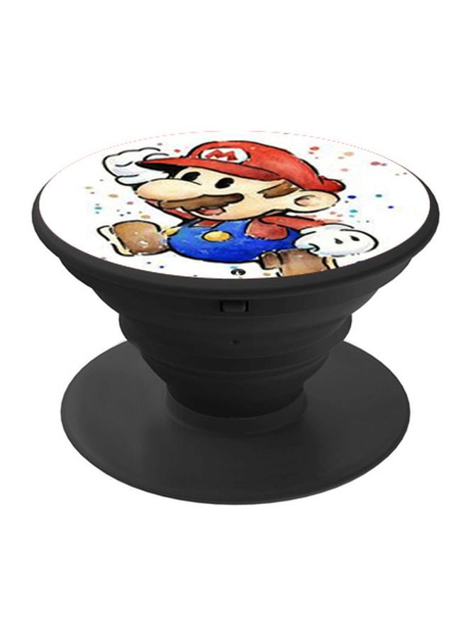 بي بي حامل هاتف على شكل مقبض أصابع منبثق بطبعة رسومات كرتونية أزرق/أحمر/أسود - Image 1