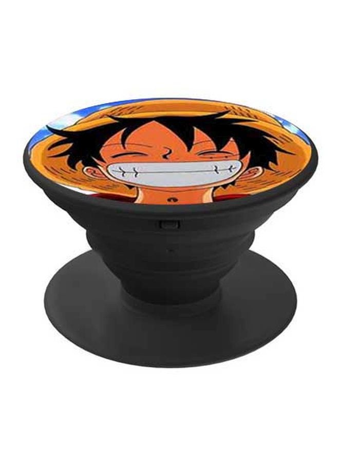 BP Luffy Printed Pop Socket Phone Holder Orange/Black/White - Image 1