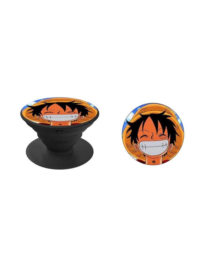 BP Luffy Printed Pop Socket Phone Holder Orange/Black/White - Image 2