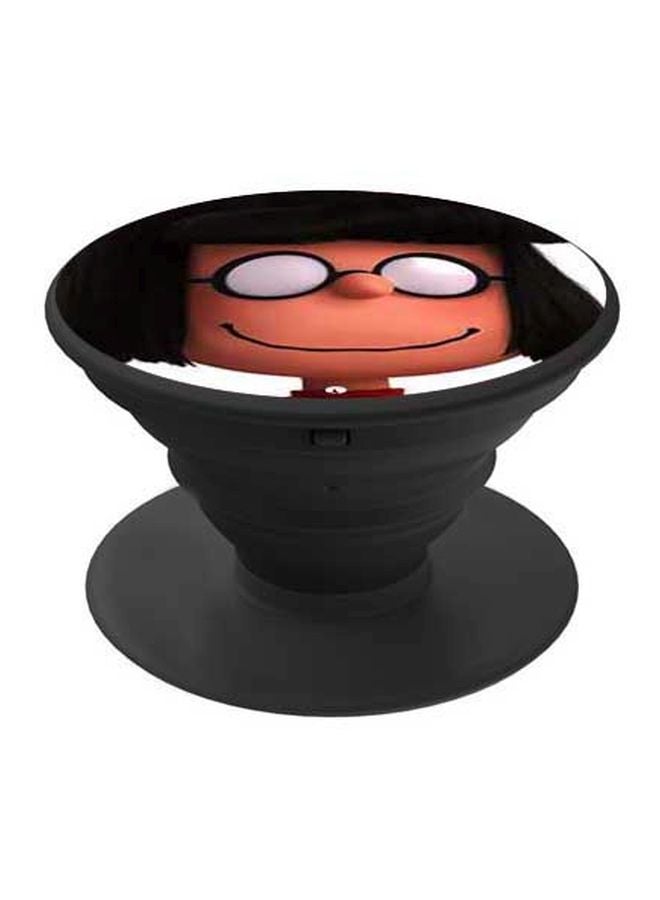 BP Edna Printed Pop Socket Phone Holder Black/White/Orange - Image 1