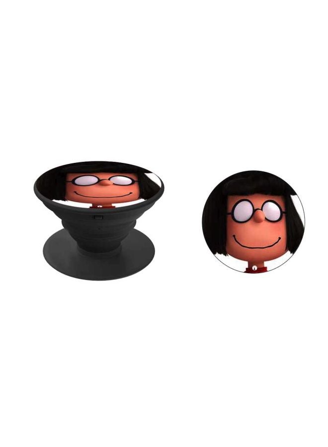 BP Edna Printed Pop Socket Phone Holder Black/White/Orange - Image 2