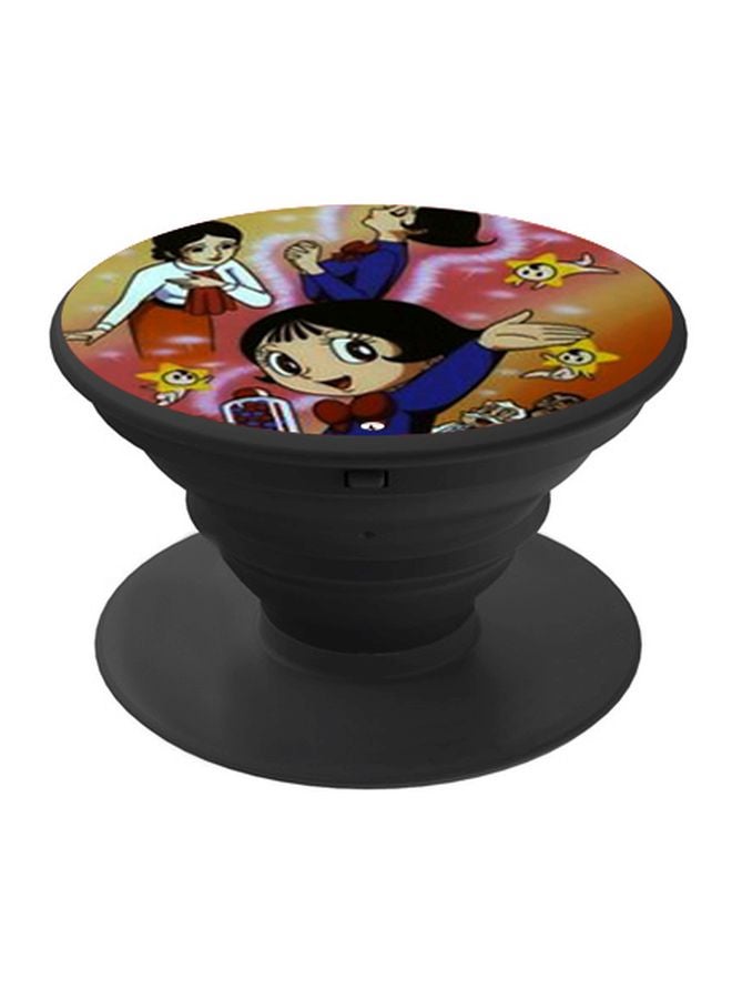 BP Cartoon Printed Pop Socket Phone Holder Blue/Pink/Black - Image 1