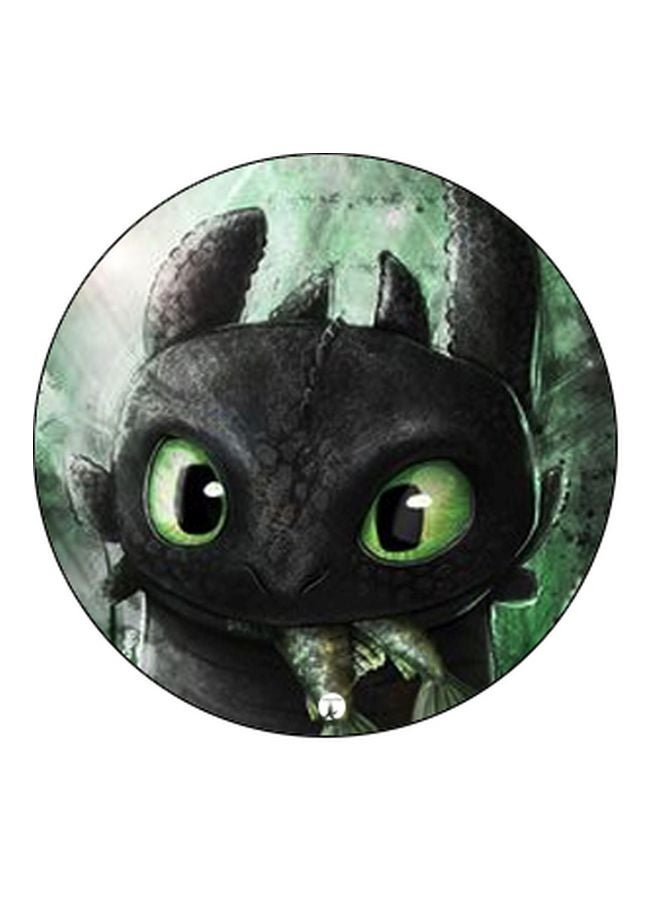 بي بي حامل هاتف على شكل مقبض أصابع منبثق بطبعة رسومات كرتونية أسود/أخضر - Image 2