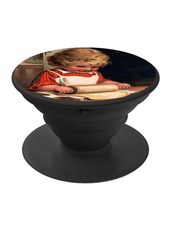 BP Girl Printed Pop Socket Phone Holder Pink/Red/Black - Image 1