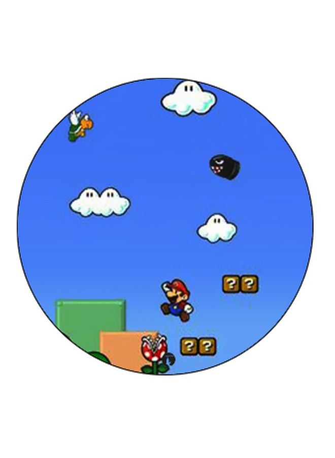 بي بي حامل هاتف على شكل مقبض أصابع منبثق بطبعة رسومات كرتونية أزرق/أبيض/برتقالي - Image 2