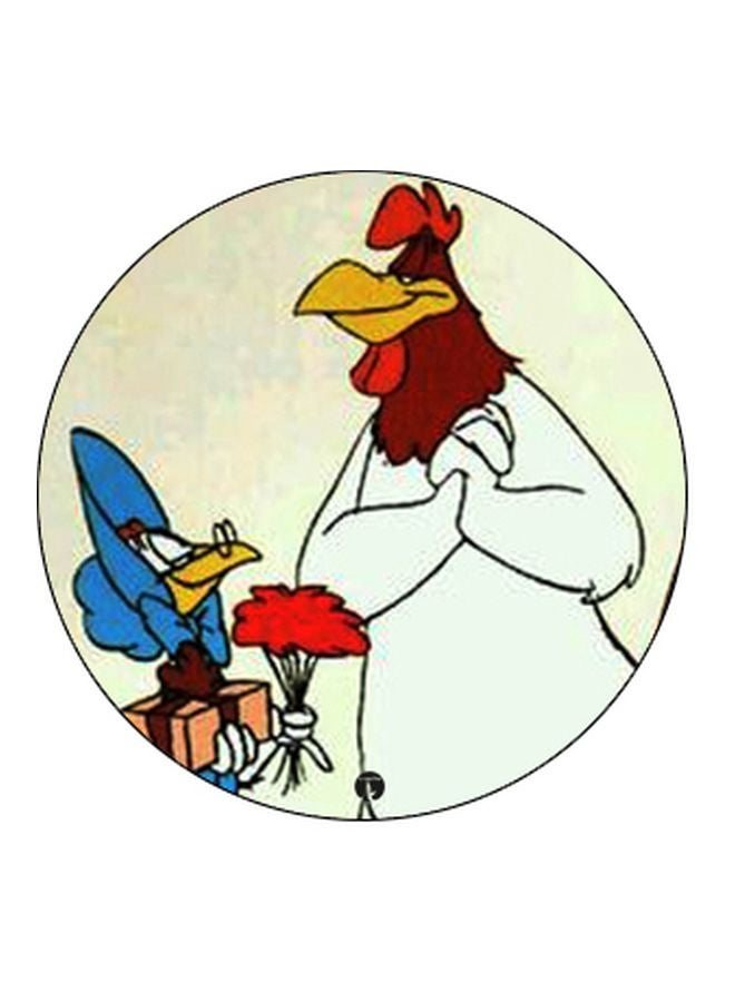 بي بي حامل هاتف على شكل مقبض أصابع منبثق بطبعة رسومات كرتونية أبيض/أحمر/أسود - Image 2