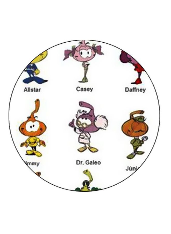 BP Cartoon Printed Pop Socket Phone Holder White/Pink/Orange - Image 2