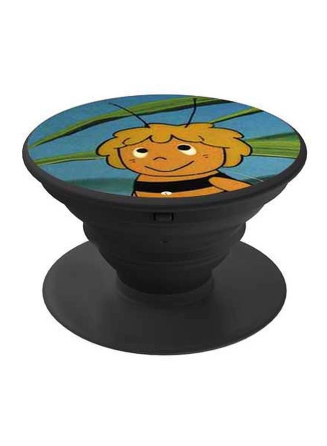 BP Bee Cartoon Printed Pop Socket Phone Holder Blue/Yellow/Green - Image 1
