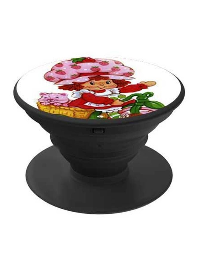 بي بي مسند هاتف بماسكة بوب سوكيت مطبوع برسمة فتاة كرتونية وردي/أحمر/أخضر - Image 1