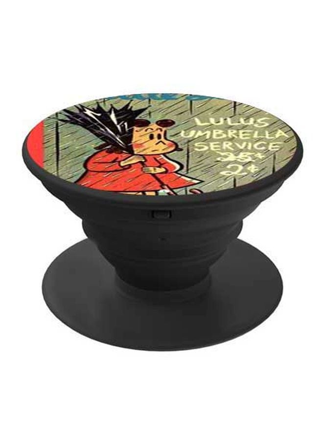 BP Cartoon Character Printed Pop Socket Phone Holder Red/Green/Black - Image 1