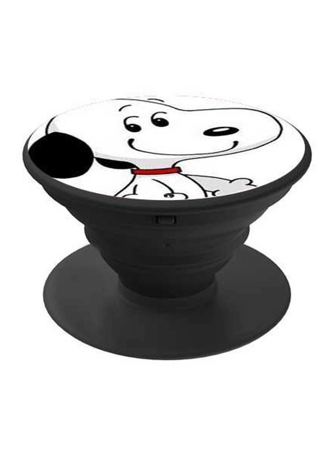 BP Dog Printed Pop Socket Phone Holder White/Grey/Black - Image 1