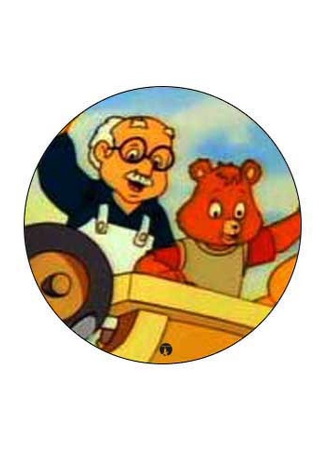 بي بي حامل هاتف على شكل مقبض أصابع منبثق بطبعة رسومات كرتونية أصفر/أحمر/أسود - Image 2