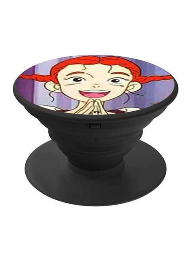 BP Cartoon Character Printed Pop Socket Phone Holder Beige/Blue/Red - Image 1
