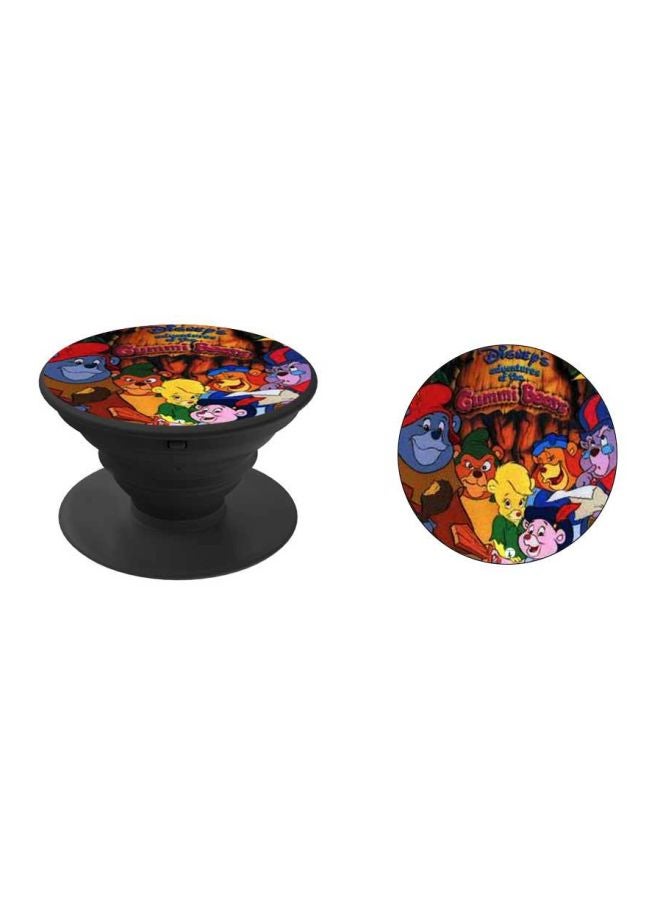 بي بي حامل هاتف على شكل مقبض أصابع منبثق بطبعة رسومات كرتونية متعدد الألوان - Image 2