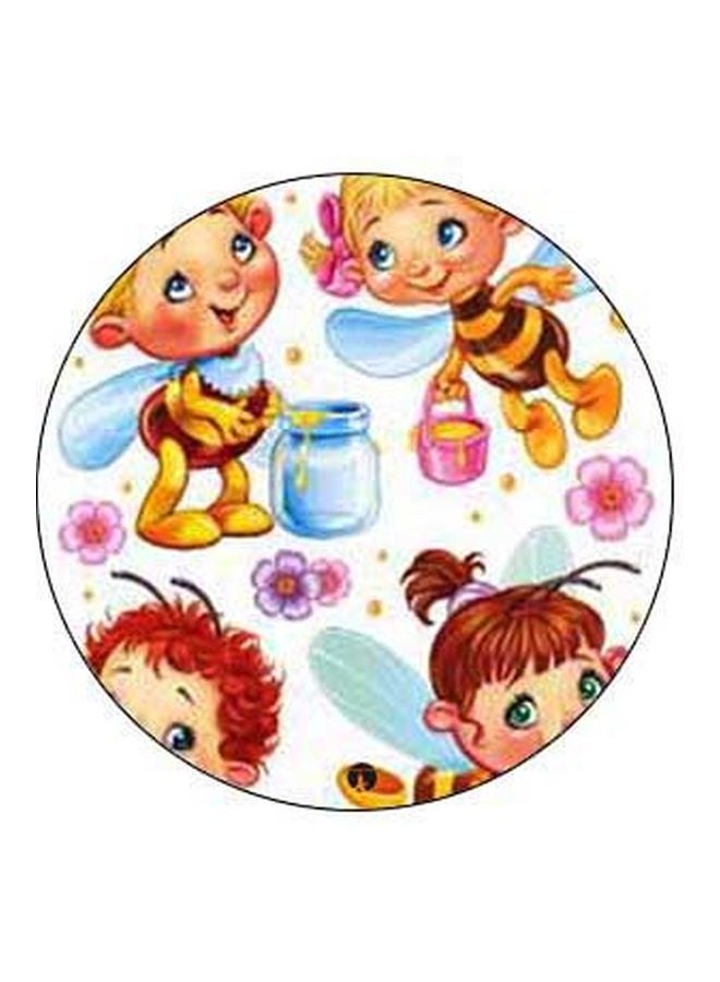 بي بي حامل هاتف على شكل مقبض أصابع منبثق بطبعة رسومات كرتونية أصفر/بني/أسود - Image 2