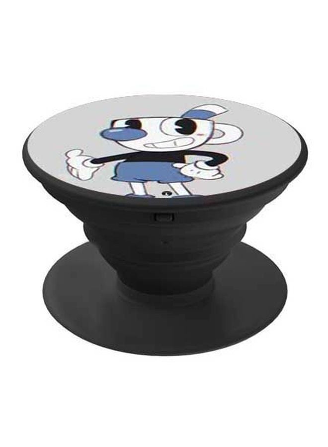 BP Cartoon Printed Pop Socket Phone Holder Grey/Blue/Black - Image 1