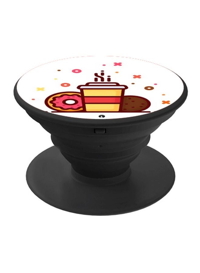 BP Snacks Printed Pop Socket Phone Holder White/Red/Black - Image 1