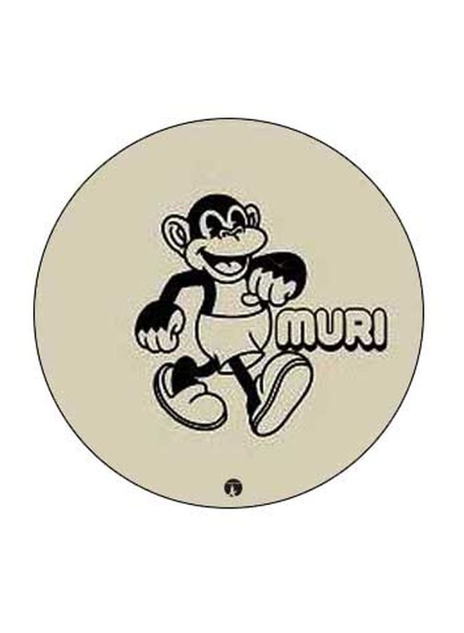 بي بي حامل هاتف منبثق مزين بطبعة بيج / أسود - Image 2