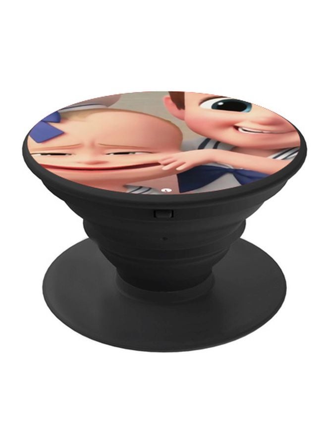BP Boss Baby Printed Pop Socket Phone Holder Beige/Blue/Black - Image 1