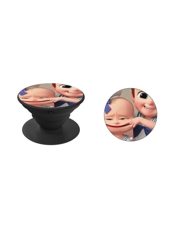 BP Boss Baby Printed Pop Socket Phone Holder Beige/Blue/Black - Image 2