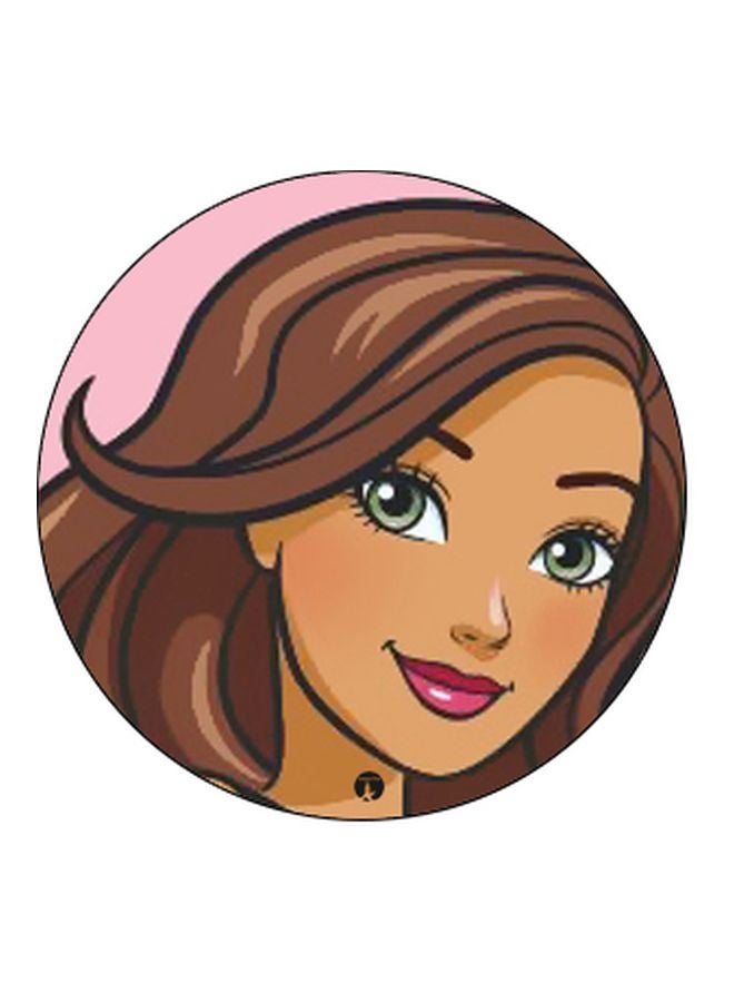 بي بي حامل هاتف على شكل مقبض أصابع منبثق بطبعة رسومات كرتونية بني/وردي/أسود - Image 2