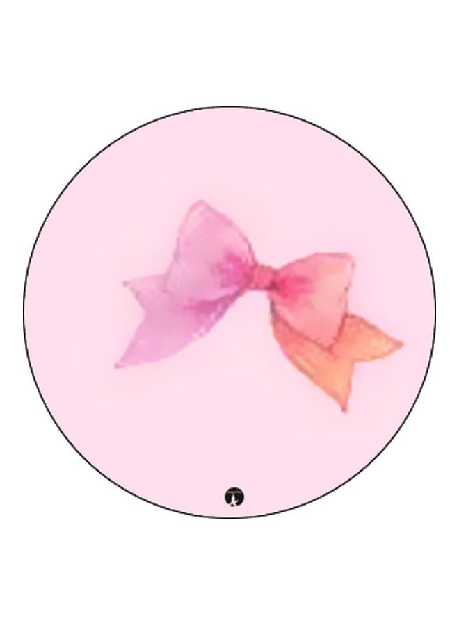 BP Bow Printed Pop Socket Phone Holder Pink/Orange/Black - Image 2